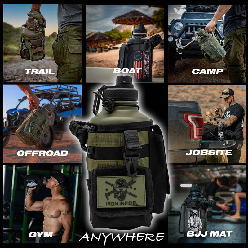 Load image into Gallery viewer, 64oz Battle Bottle Water Bottles
