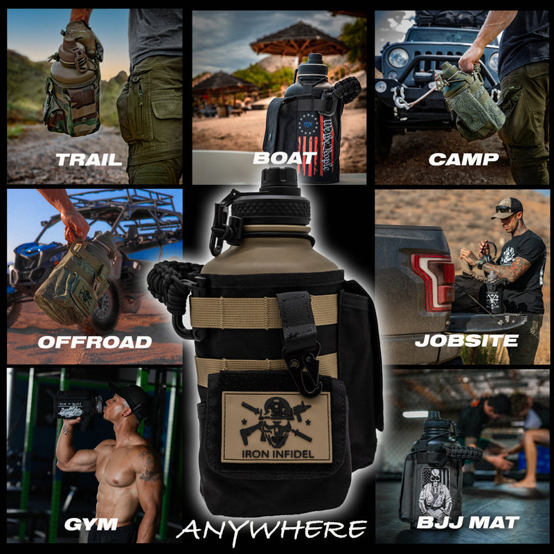 Load image into Gallery viewer, 64oz Battle Bottle Water Bottles
