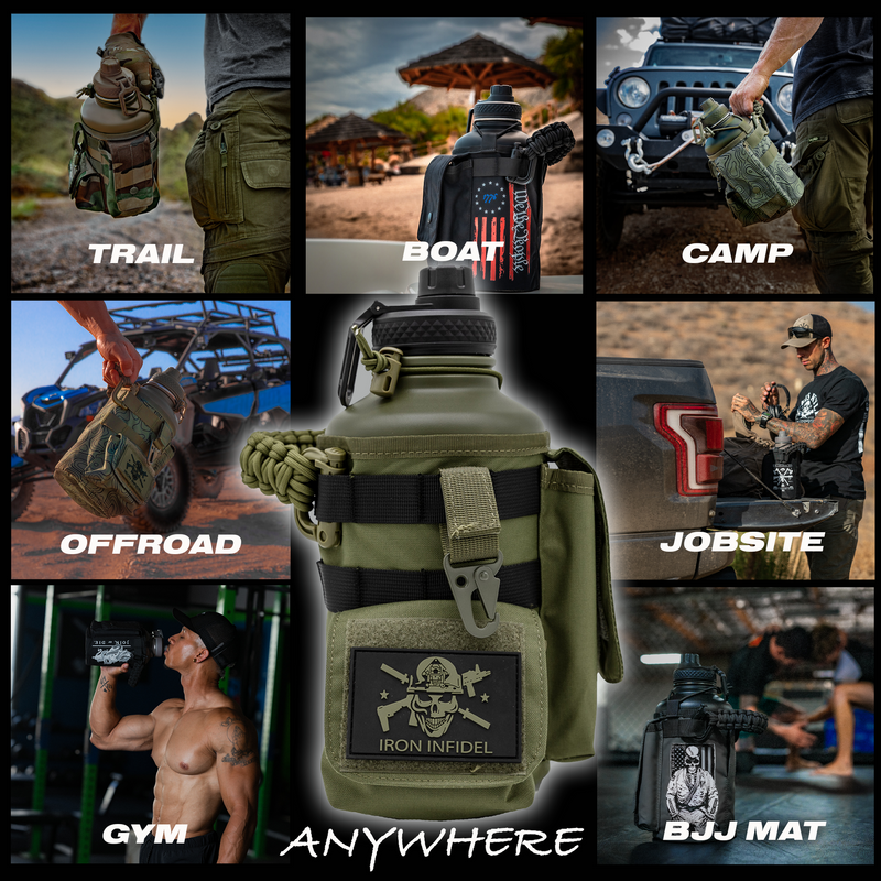 Load image into Gallery viewer, 64oz Battle Bottle Water Bottles
