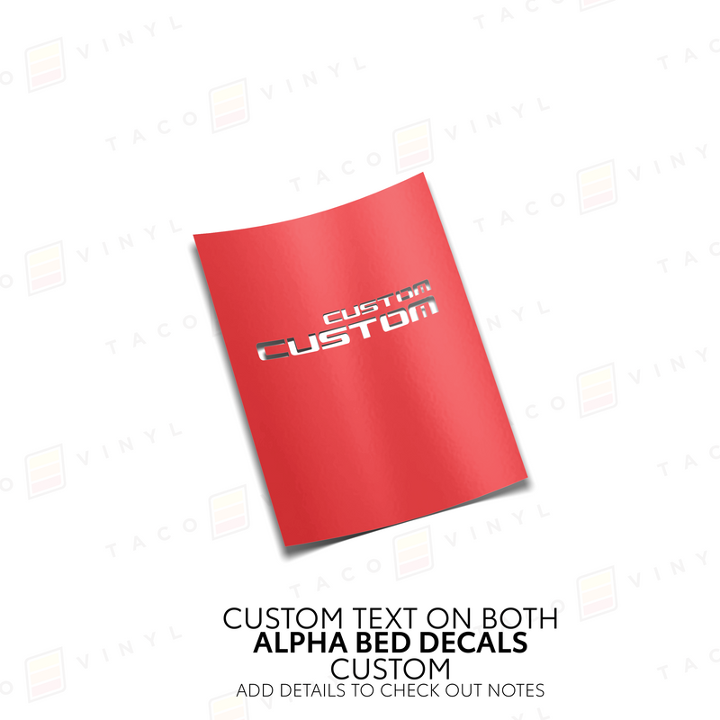 Load image into Gallery viewer, Alpha Bed Decals
