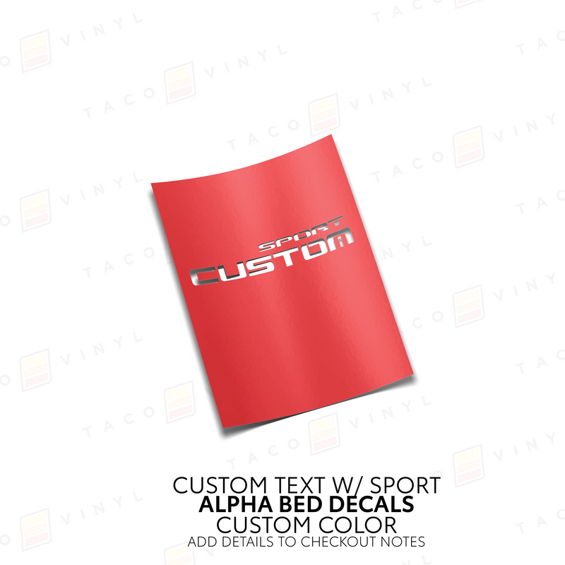 Load image into Gallery viewer, Alpha Bed Decals
