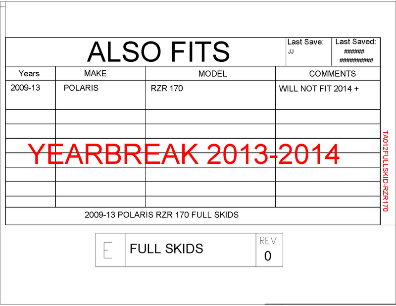 Load image into Gallery viewer, Trail Armor Full Skids with Integrated Side Nerfs and Rear Swing Arm Skid for 2009-21 Polaris RZR 170
