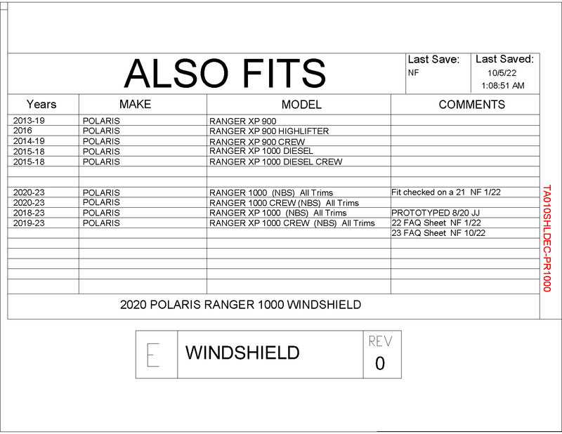 Load image into Gallery viewer, Trail Armor Windshield for 2013-23 Polaris Ranger 900 / 1000
