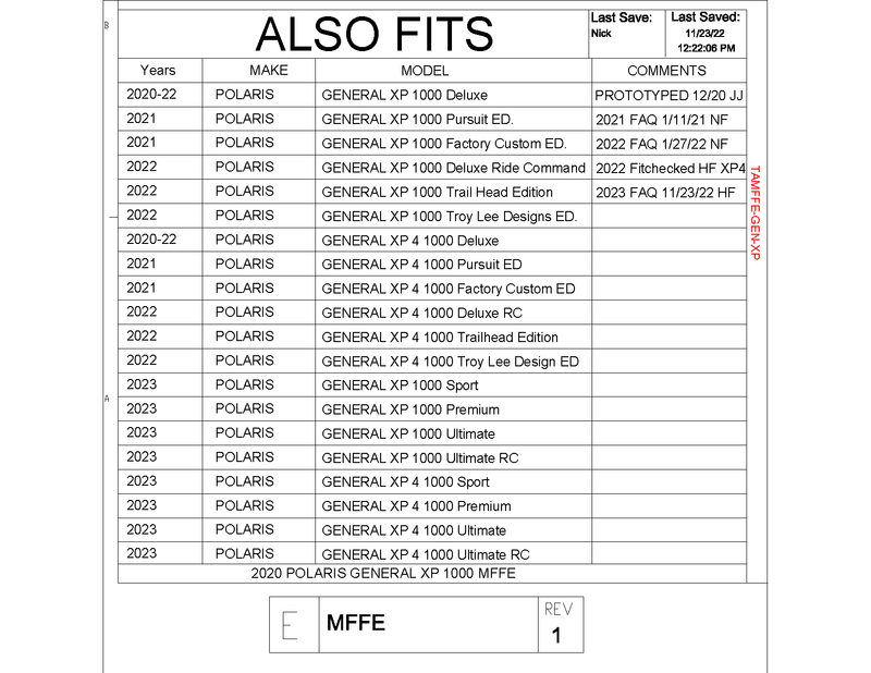 Load image into Gallery viewer, Trail Armor Mud Flap Fender Extensions for Polaris General XP 1000 / XP 1000 4
