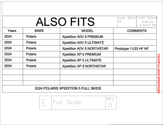 Trail Armor Full Skid Plate for 2024+ Polaris Xpedition