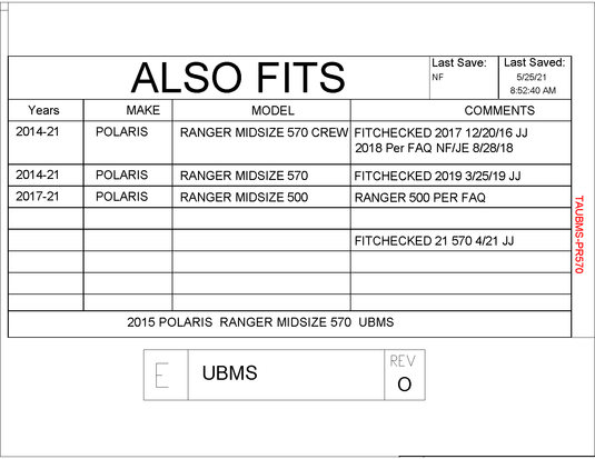 Trail Armor Underbed Mud Shield with Fender Enclosures for 2014-21 Ranger Midsize 570 Model