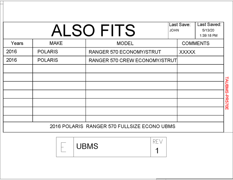 Load image into Gallery viewer, Trail Armor Underbed Mud Shield for 2016 Ranger 570 Fullsize Economy / Economy Crew
