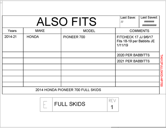 Trail Armor Full Skids Honda for 2014- 21 Pioneer 700
