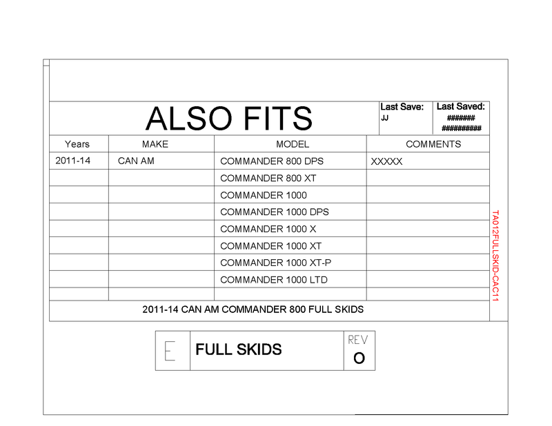 Load image into Gallery viewer, Trail Armor Skid Plates for 2011-14 Can-Am Commander 800 /DPS /XT/ 1000
