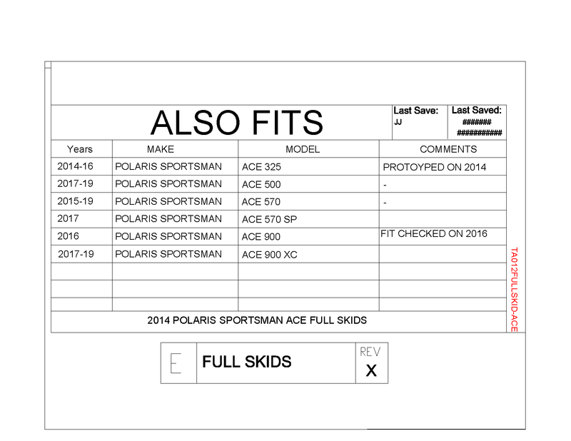 Load image into Gallery viewer, Trail Armor Full Skids for 2014-19 Polaris Sportsman ACE Models
