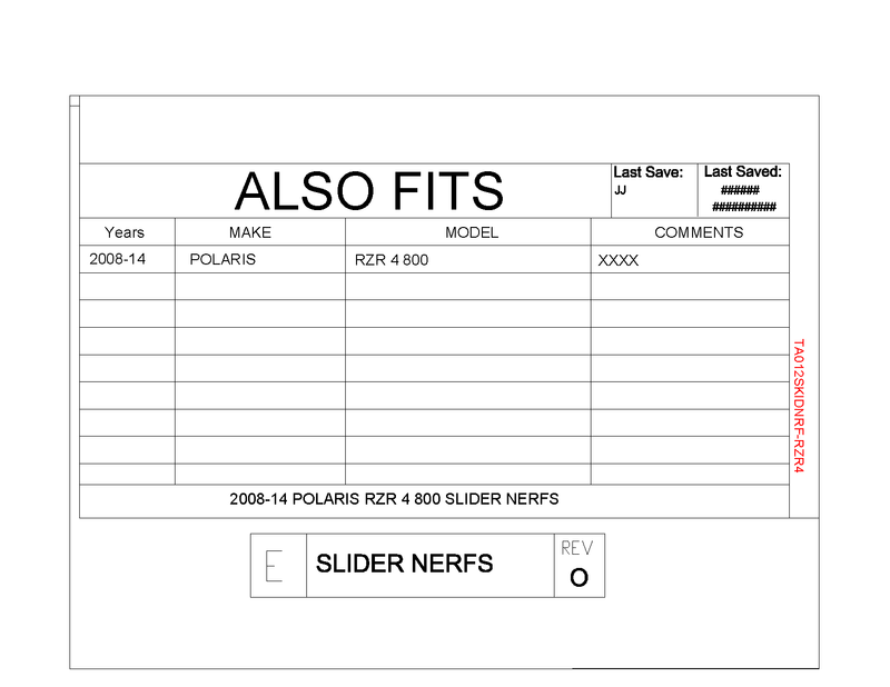 Load image into Gallery viewer, Trail Armor Skid Slider Nerfs for 2008-14 Polaris RZR 4 800
