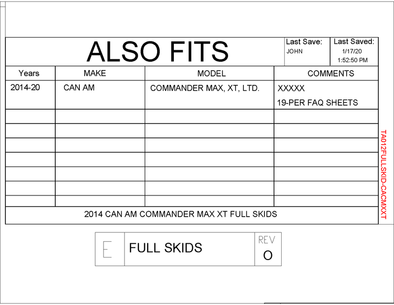 Load image into Gallery viewer, Trail Armor Skid Plates for 2014-20 Can-Am Commander Max / XT
