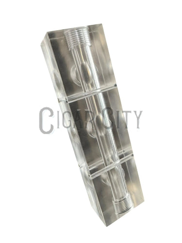 3 Port Softwash Manifold Block – Clear Polypropylene Chemical-Resistant