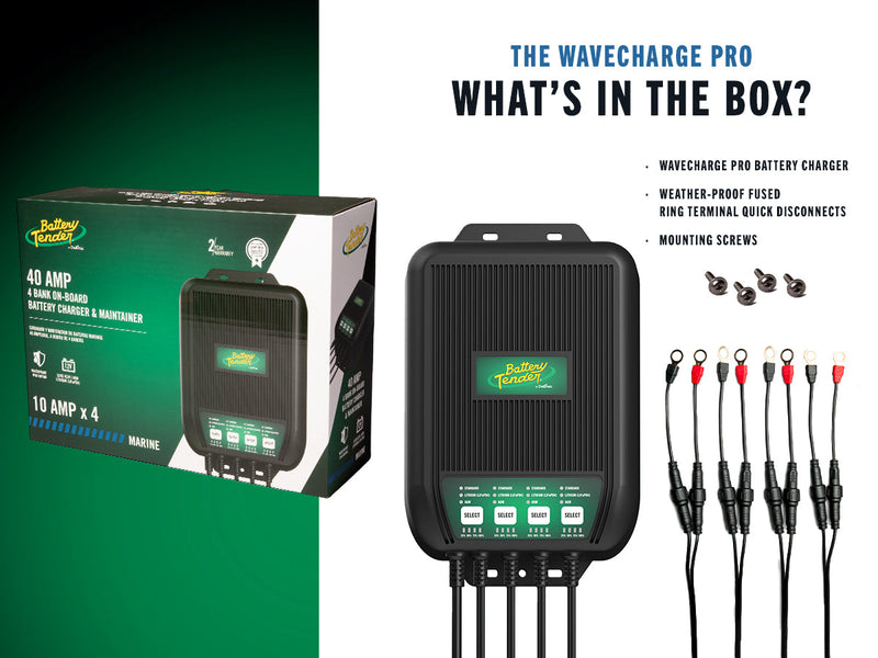 Load image into Gallery viewer, WaveCharge Pro 4-Bank 12V,  40 AMP Battery Charger
