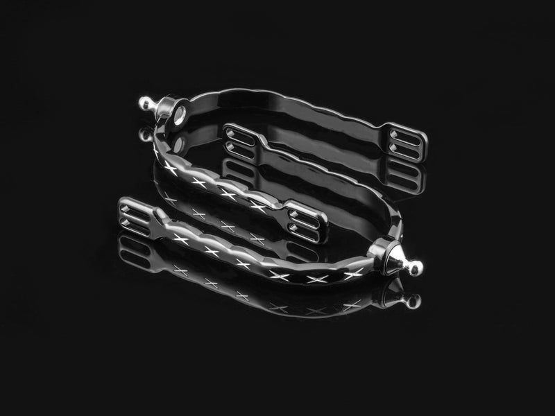 Load image into Gallery viewer, American Equus Quik-X Slim Interchangeable English Spurs - X&#39;s Edition
