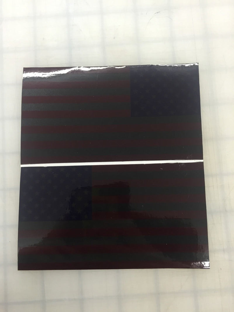 Load image into Gallery viewer, American Flag: 5&quot; 3M Reflective Decal Stickers (x2)

