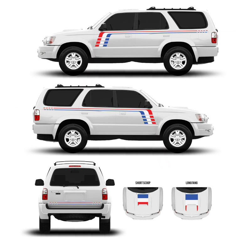 Load image into Gallery viewer, 1996-2002 &amp; 2003-2009 4Runner Checkered Stripe Kit
