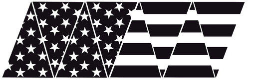 SUBDUED AMERICAN FLAG REFLECTIVE HELMET CREST