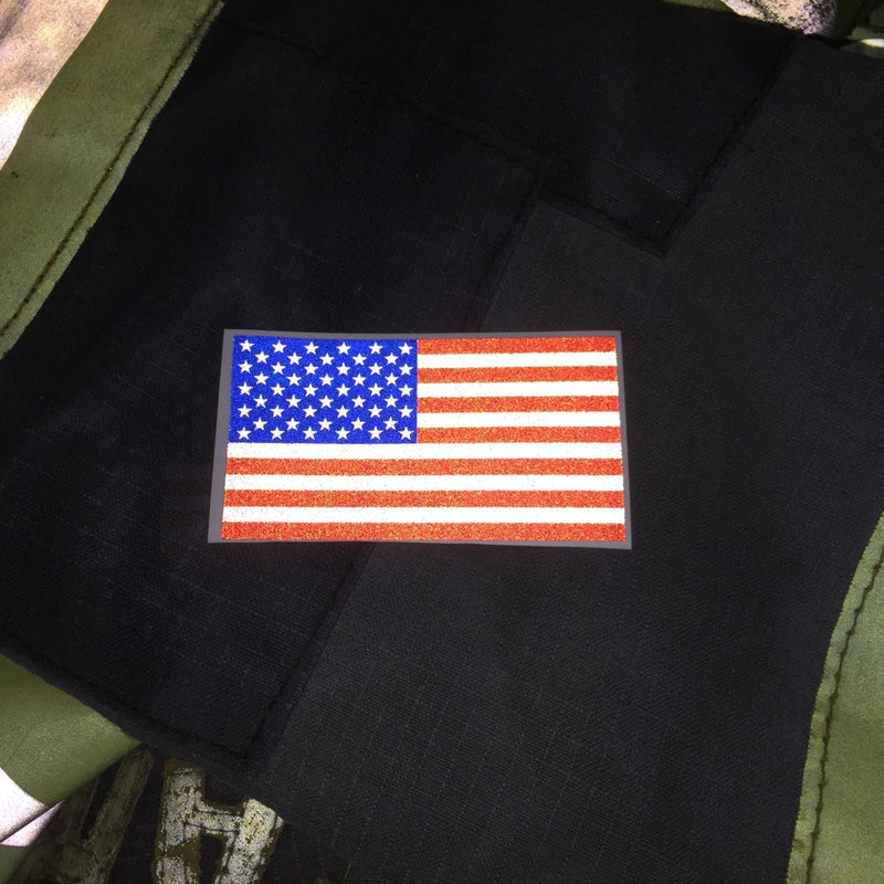 Load image into Gallery viewer, AMERICAN FLAG REFLECTIVE HELMET DECAL
