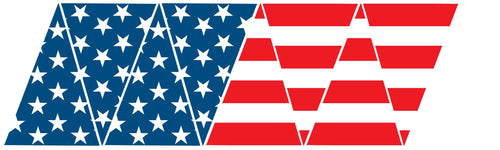AMERICAN FLAG REFLECTIVE HELMET CREST