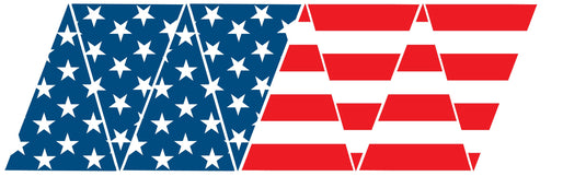 AMERICAN FLAG REFLECTIVE HELMET CREST