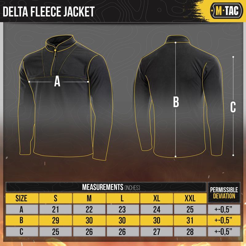 Load image into Gallery viewer, M-Tac Delta Fleece Jacket - Tactical Underwear Top Sweater 1/4 Zip
