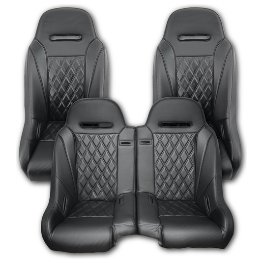 Aces Racing - 2024+ Polaris XP Bench Seat and Bucket Seat Combo