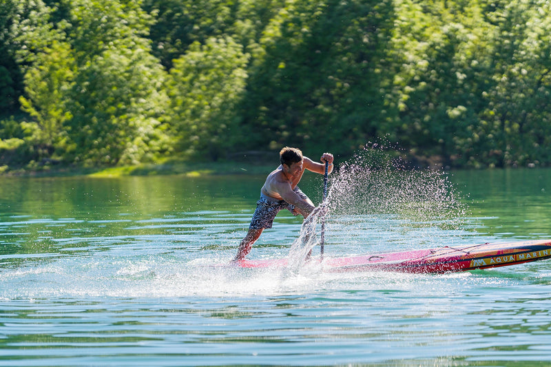 Load image into Gallery viewer, Aqua Marina RACE ELITE 14'0" Inflatable Paddle Board Racing SUP
