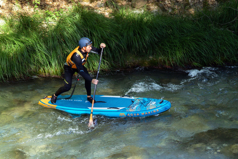 Load image into Gallery viewer, Aqua Marina RAPID 9'6" Inflatable Paddle Board River SUP
