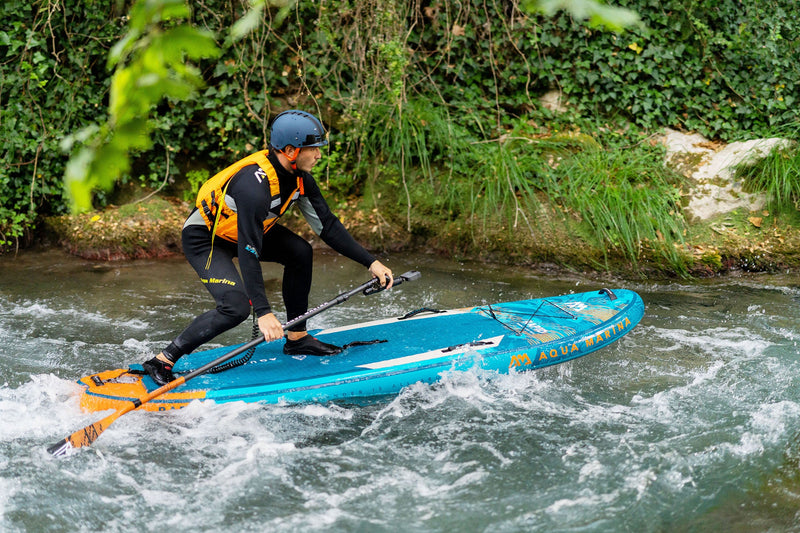 Load image into Gallery viewer, Aqua Marina RAPID 9'6" Inflatable Paddle Board River SUP
