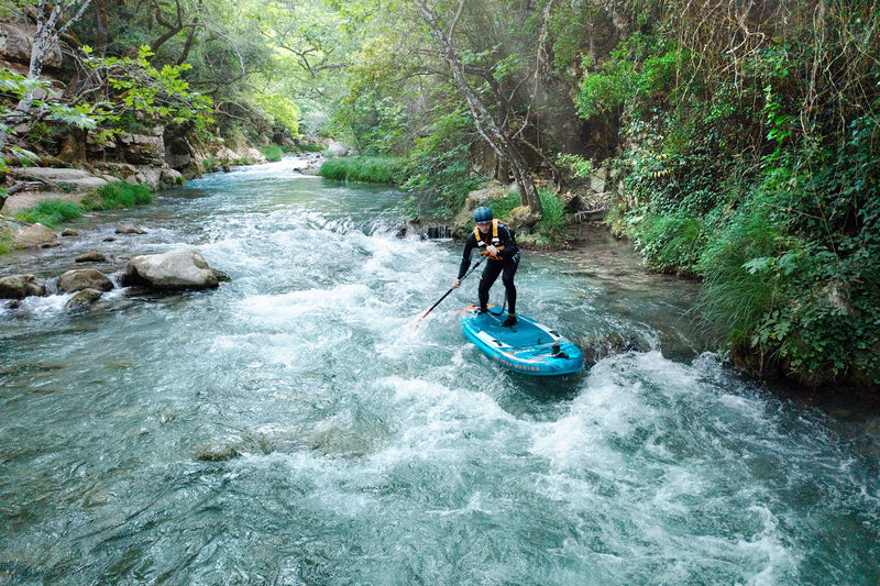 Load image into Gallery viewer, Aqua Marina RAPID 9'6" Inflatable Paddle Board River SUP
