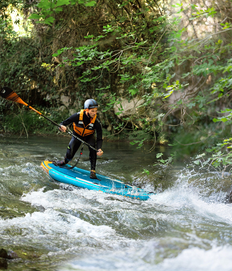 Load image into Gallery viewer, Aqua Marina RAPID 9'6" Inflatable Paddle Board River SUP
