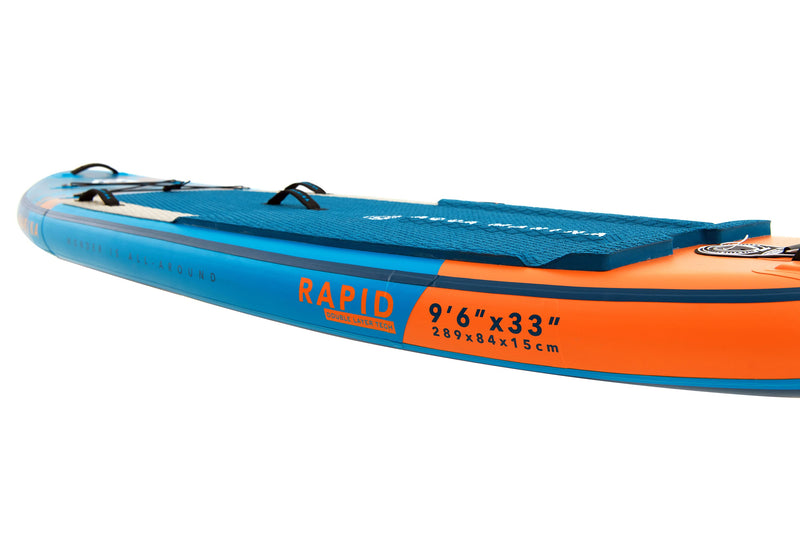 Load image into Gallery viewer, Aqua Marina RAPID 9'6" Inflatable Paddle Board River SUP
