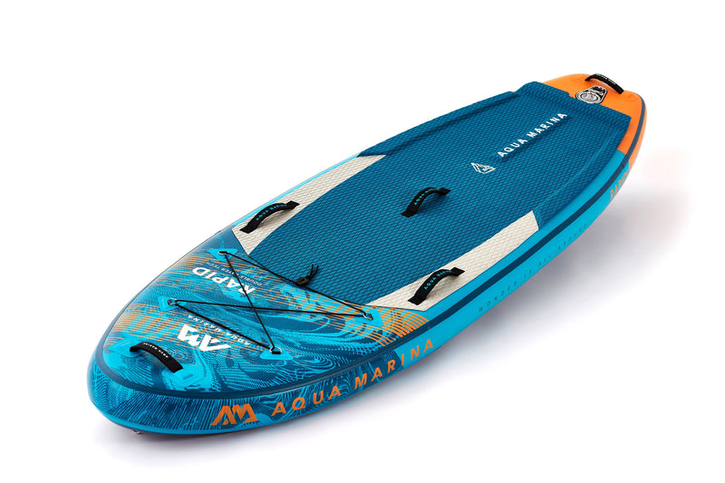 Load image into Gallery viewer, Aqua Marina RAPID 9'6" Inflatable Paddle Board River SUP
