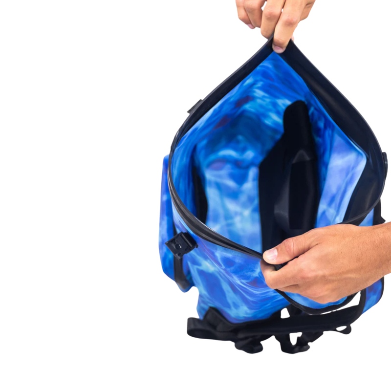 Load image into Gallery viewer, Waterproof Floating Backpack Dry Bag - Ocean Blue
