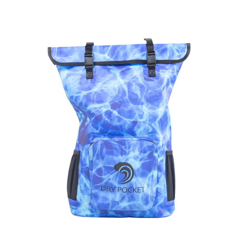 Load image into Gallery viewer, Waterproof Floating Backpack Dry Bag - Ocean Blue
