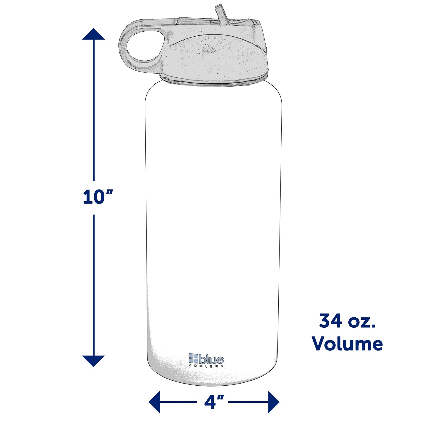 Drinkware - 32 oz. Steel Double-wall Vacuum Insulated Flask (Flip Top Lid)