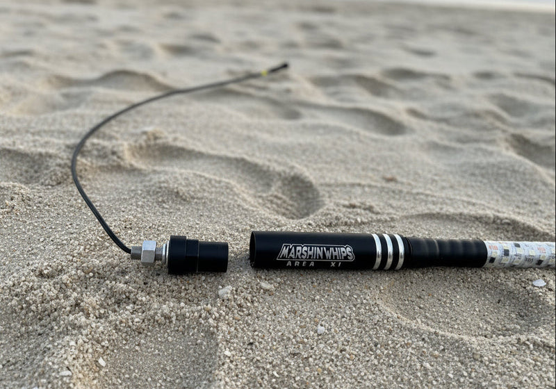 Load image into Gallery viewer, Marshin Whips Area 51 LED Whips: Carbon Fiber &amp; Hidden Cables
