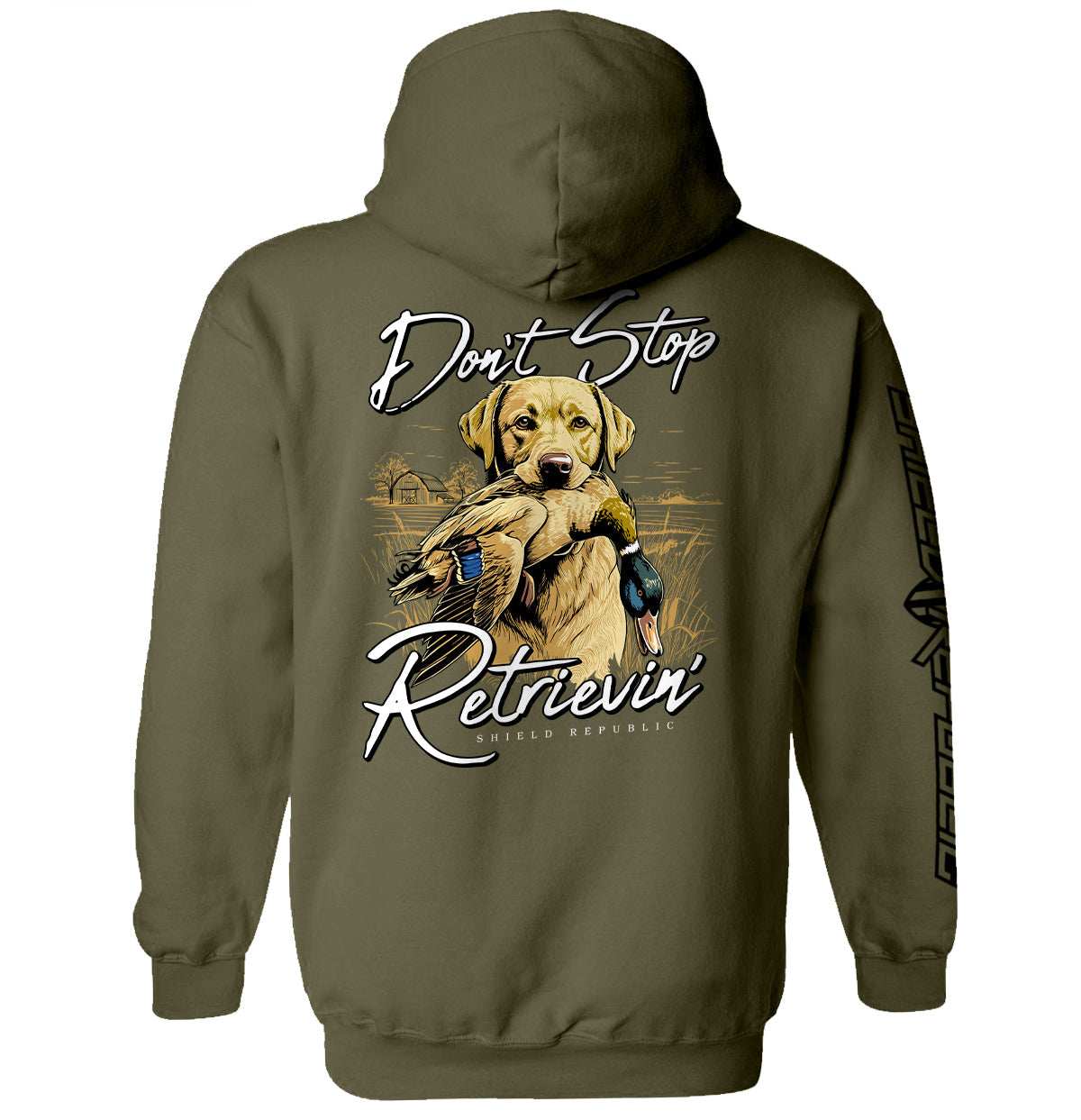 Don't Stop Retrievin Yellow Lab - Skoutley Outdoors LLC