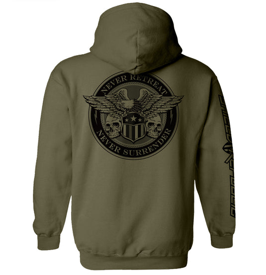 Never Retreat Never Surrender Skulls