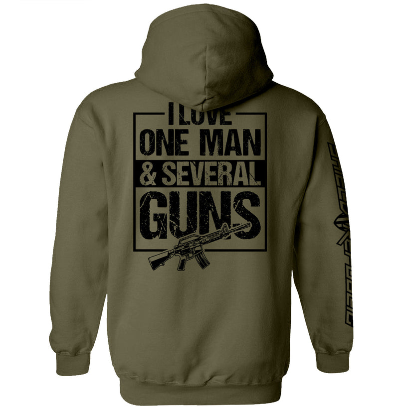 Load image into Gallery viewer, I Love One Man &amp; Several Guns (Back Print)
