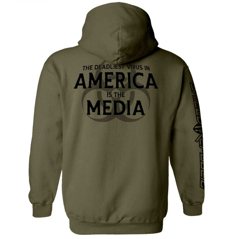 Load image into Gallery viewer, The Deadliest Virus in America is the Media (Black)
