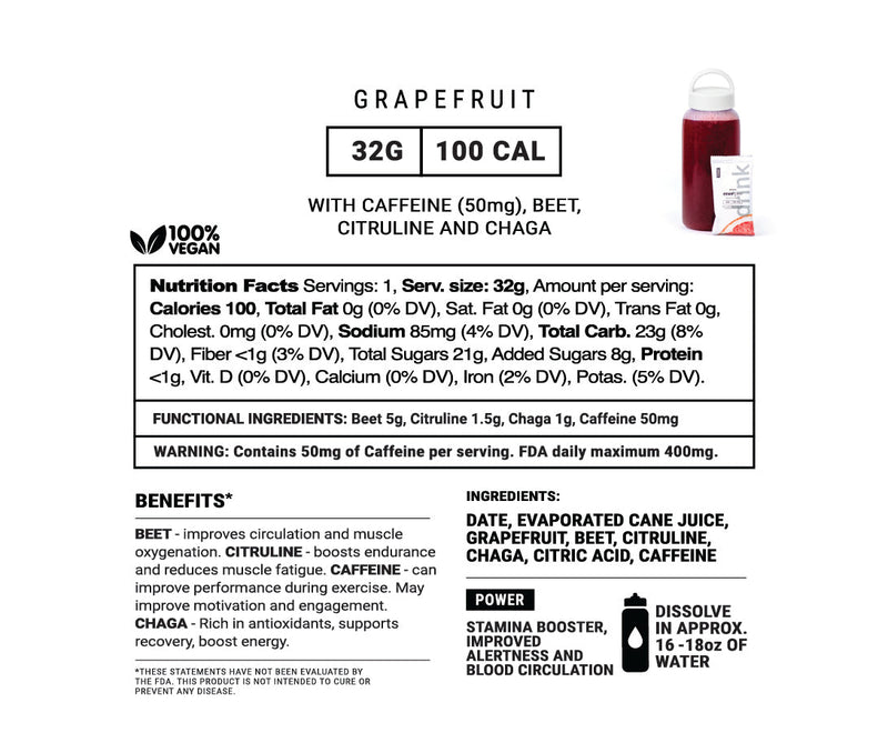 Load image into Gallery viewer, Grapefruit Nitric Oxide Booster Power Drink
