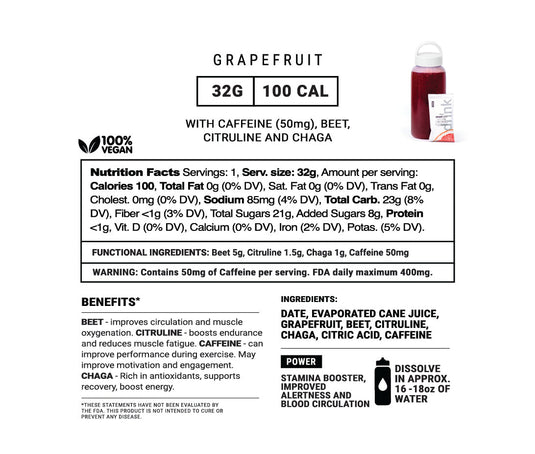 Grapefruit Nitric Oxide Booster Power Drink