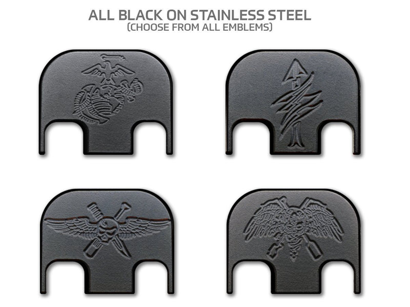 Load image into Gallery viewer, Milspin USMC Glock Slide Back Plates (Most Popular)
