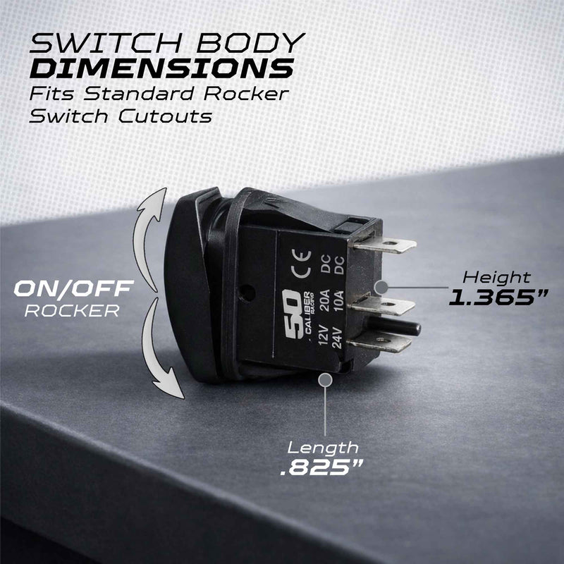 Load image into Gallery viewer, Waterproof Funny Rocker Switch 12v ON/Off, LED Backlit with Etched Design w/Toggle Switch 12v - UTV, Auto, Boat 20A Variation
