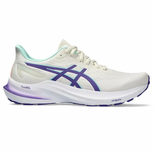 Women's Asics GT-2000 12, Cream/Violet, 9 B Medium - Skoutley Outdoors LLC