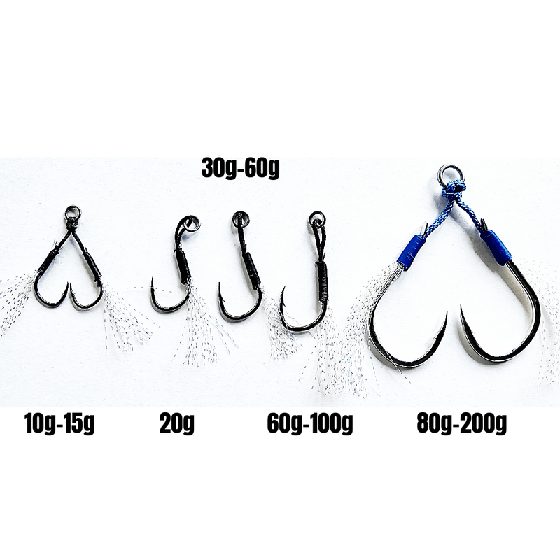 Load image into Gallery viewer, Submission Assist Hooks – BKK Saltwater Slow Pitch Jigging Hooks
