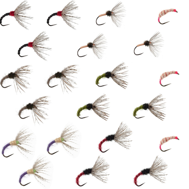 Load image into Gallery viewer, Kebari Assortment - 21 Tenkara Flies - 7 Paterns - Sizes 10, 12, 14, 16
