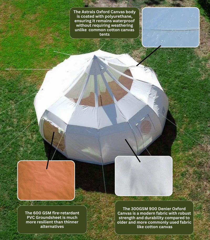 Load image into Gallery viewer, Astral Glamping Tent | 3 Sizes | 13, 16, 20-Foot

